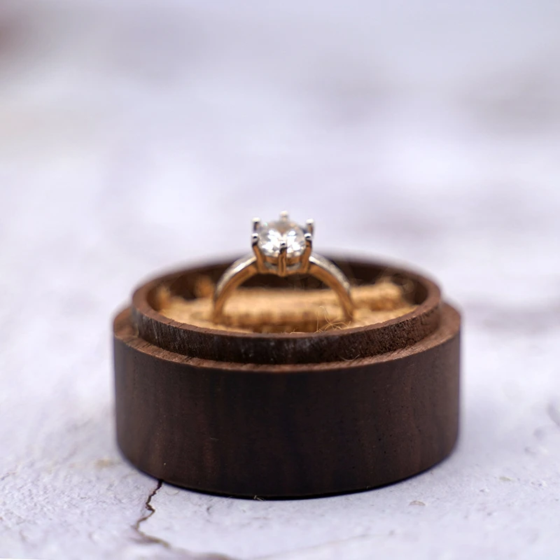 

Personalized Wood Ring Bearer Box Gift Rustic Wedding Engrave Wood Wedding Ring Box