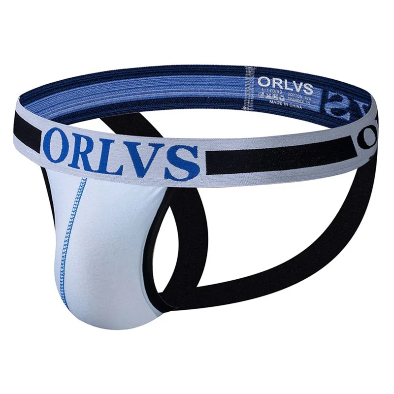 Мужские хлопковые трусы джоки сексуальное нижнее белье для геев с мешочком