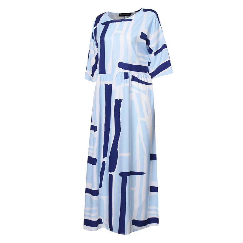 ZANZEA, летнее женское платье, длинное, макси, Vestidos, для девушек, богемный сарафан, винтажные, вечерние, Vestidos Famele, туника, халат размера плюс