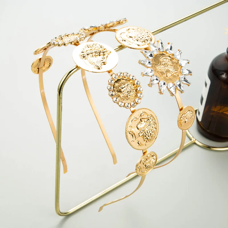 

New Fashion INS Metal Spring Hairband Golden Women Headband Fresh Exquisite Headwear Girls Party Casual Hair Accessories