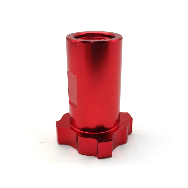 

M14*1mm Thread Spray Gun Connector Aluminum Red For PPS Adapter