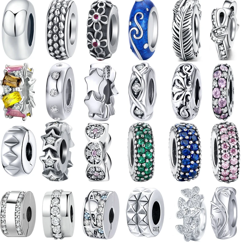 

Новое поступление 925 Стерлинговое Серебро Crazy Clip Stopper Beads Charms Fit Pan оригинальный браслет DIY модные ювелирные изделия HTC010