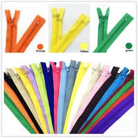 5pcs 10cm 60cm 4inch 24 inch nylon coil zippers suitable for clothing 20 colors