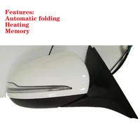 car reversing mirror wing rear view mirror outside turn signal light black white for mercedes benz c class w205 2014 2018