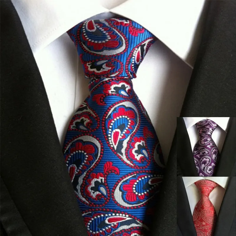 

8cm Red Necktie for Men New Classic Fashion Plaid Stripe Men's Ties Formal Business Luxury Wedding Party Neckties