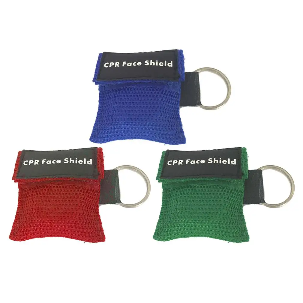 Первая помощь мини CPR брелок в виде маски/лицевой щит Барьер Комплект