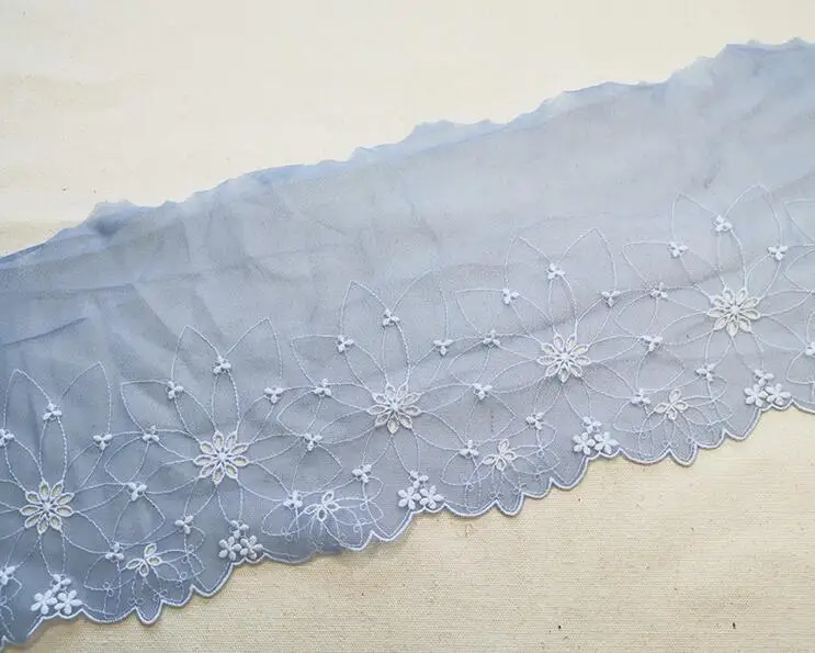 1 метр красочные ткани Вышивка Кружева отделка ленты DIY одежды Свадебные оберточная Ткань DIY материалы