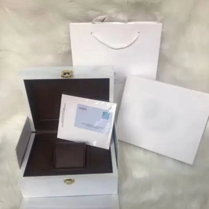 

Best Quality White Watch original Box Gift Case For iw Boxes Watches Booklet Card Tags And Papers In English Watches Boxes