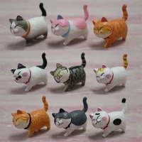 9pcsset car cute cat doll toy interior gift decoration cute cat dashboard toy car decoration car shape car accessories