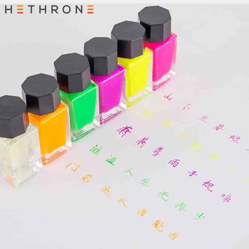 Hethrone 18 мл красочная гладкая авторучка для письма чернильная стеклянная