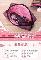 anime demon slayer kamado nezuko japanese style animation products portable large capacity supplies pencil bag school kids gift