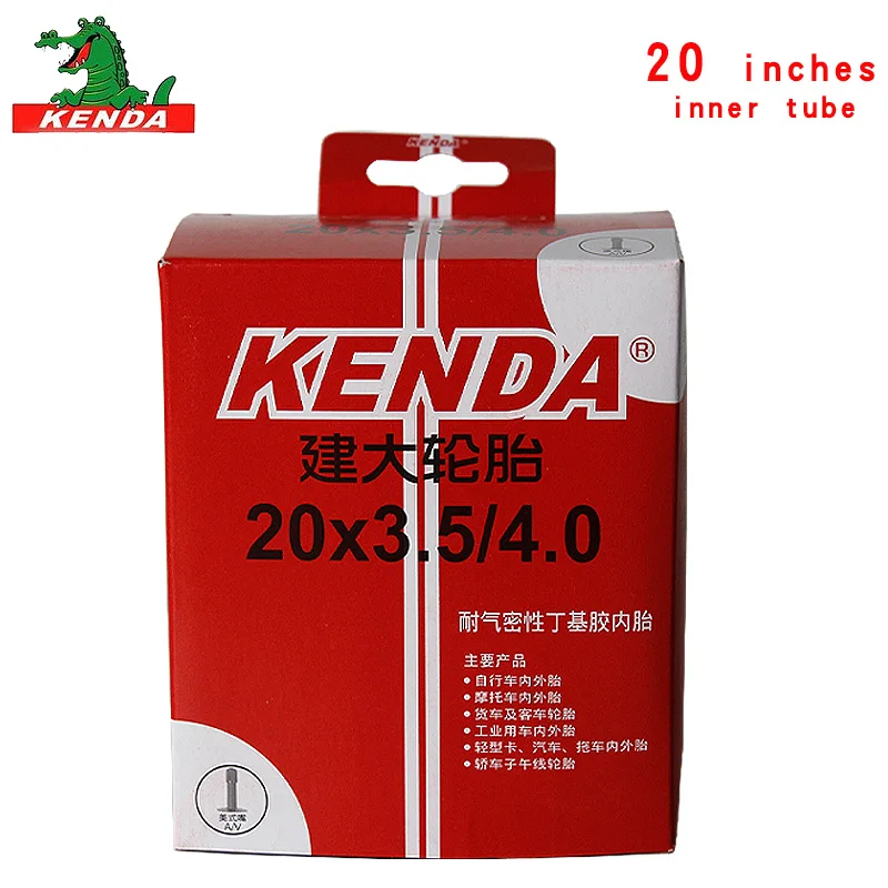 KENDA bicycle inner tube 20*3.5-4.0 AV tyre beach bike tire Bicycle parts 20 inch city fat tyres snow tires | Спорт и развлечения