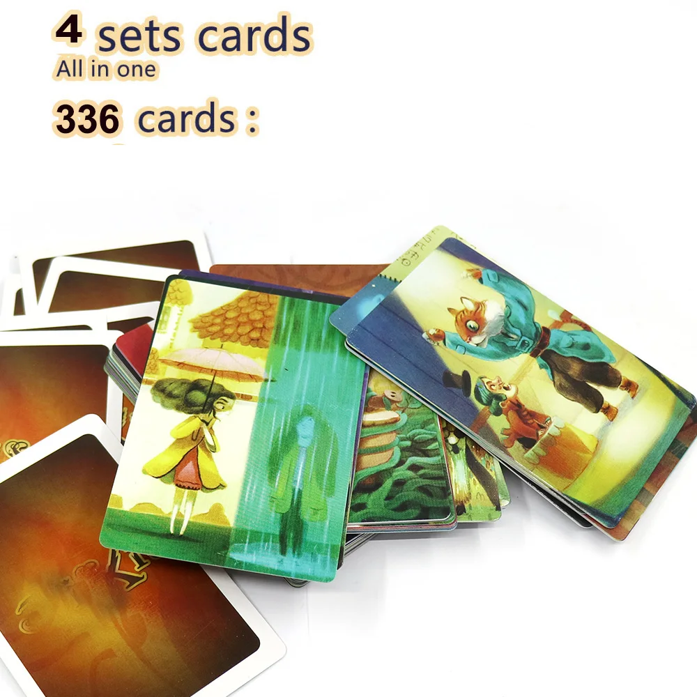 Расскажите story deck 2 + 3 4 5 настольная игра для детей образование 336 карт деревянные