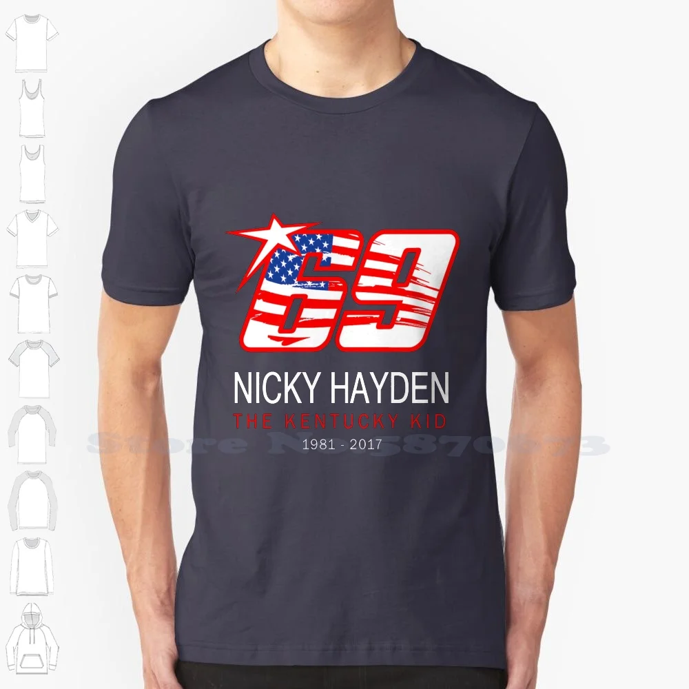 B-I-K-E-S Custom Funny Hot Sale Tshirt Nicky Hayden Hayden Rossi Honda Motorcycle Race Racing Bike Superbike Tim Stevens