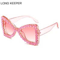 diamond rhinestone butterfly frame sunglasses ladies fashion glasses brand designer sun glasses shades for women eyeglasses