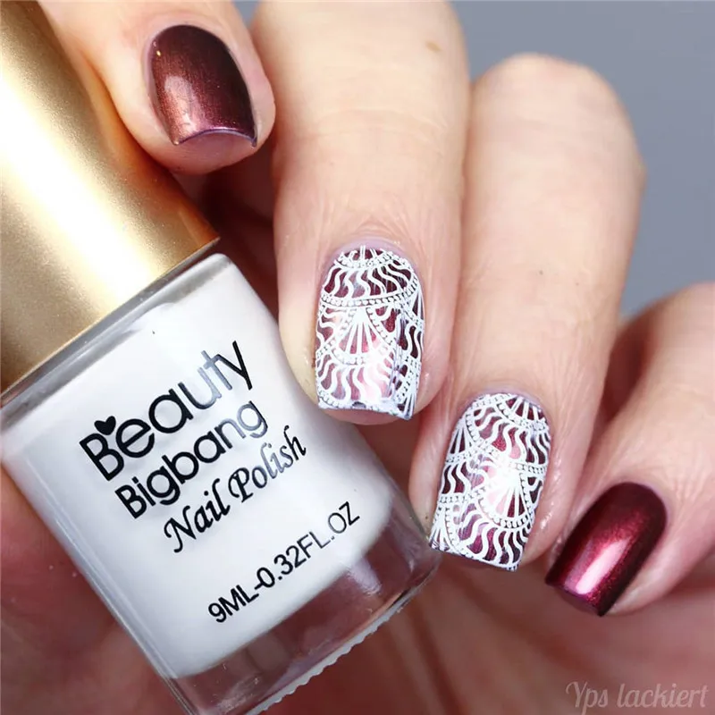 BeautyBigBang набор штамповочных пластин для ногтей 4 шт набор лак для стемпинга вода мрамор дизайн ногтей штамповочная пластина с прозрачная гелиевая матрица