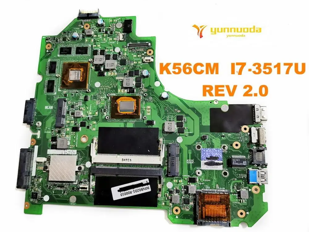 Original for ASUS K56CM laptop motherboard I7-3517U REV 2.0 tested good free shipping |