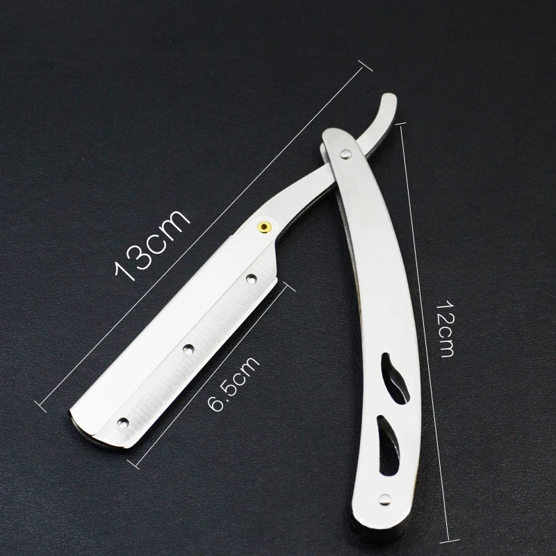 

Men Straight Razor Blade Shaver Barber Salon Eyebrow Remover Blades Razor Holder
