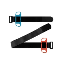 1 pair adjustable arm legs sports strap elastic band for switch joycon ring fit adventure game ring feet accessories