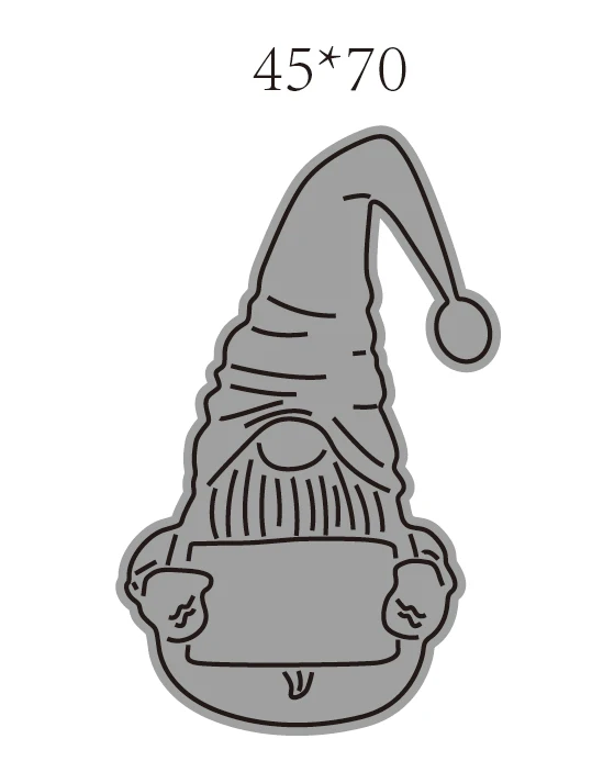 

Santa Claus Shape Metal Cutting Die DIY for Scrapbooking Decoration Crafts