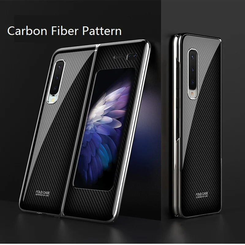 For Samsung Galaxy Z Fold Phone Case Luxury Plating PC Cover For Galaxy Fold F9000 W2020 New Creative Anti Fall Protective Funda