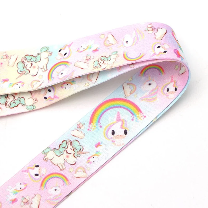 

Cute Kawaii Unicorn Mobile Phone Lanyards Cartoon Neck Strap for Keys ID Card Keychain Straps USB Badge Holder Neck Hanging Rope