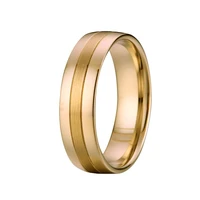 gold color mens rings titanium stainless steel wedding ring anniversary luxury jewelry free shiping