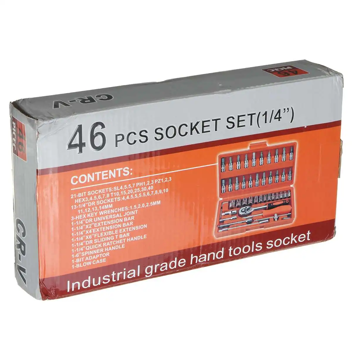 

46 in 1 Hand Tools Set Box Mini Screwdriver Bit Car Repair Tool Professional Socket Wrench Ratchets Combo Kit Multitool Set