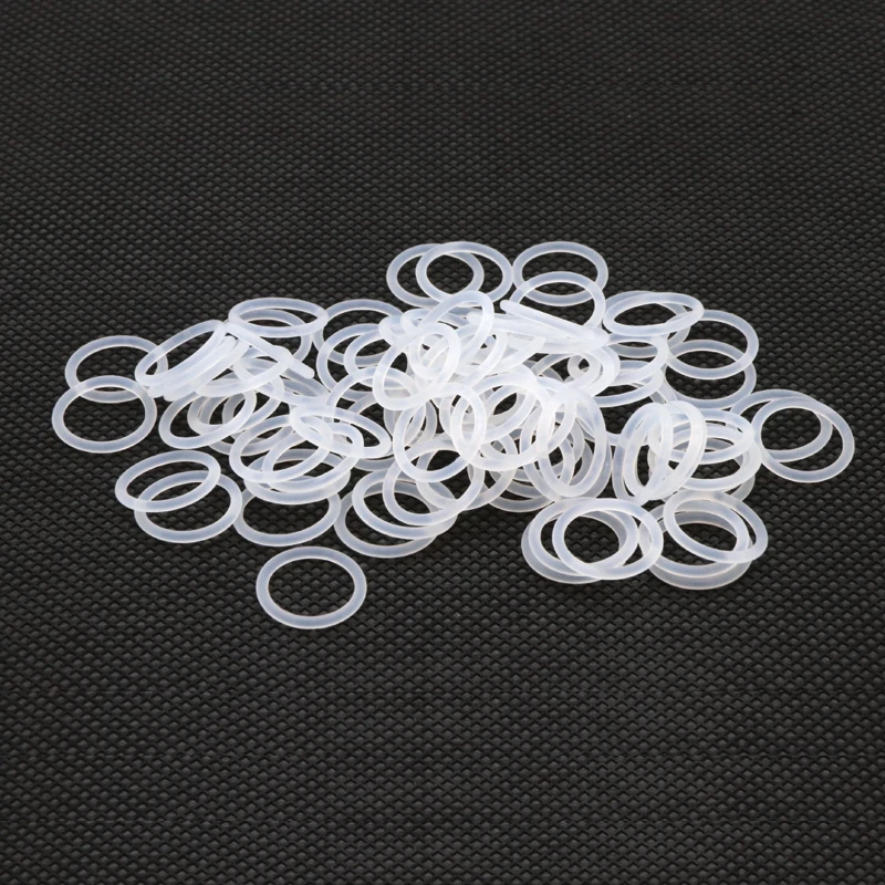 

10pcs VMQ O Ring Seal Gasket Thickness CS 2mm OD 5 ~ 80mm Silicone Rubber Insulated Waterproof Washer Round Shape White Nontoxic
