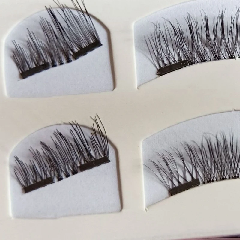 

8Pcs netic Eyelashes With 3 nets Handmade 3D netic Lashes Natural False Eyelashes net Lashes
