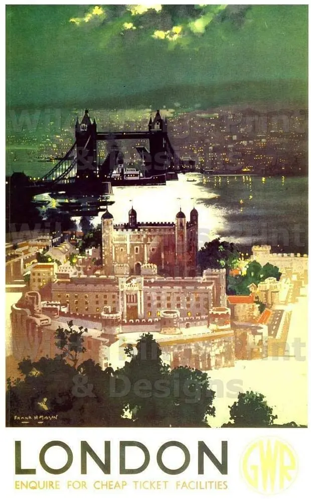 

Railway London Gwr Metal Tin Sign 12x8 Inch Decor