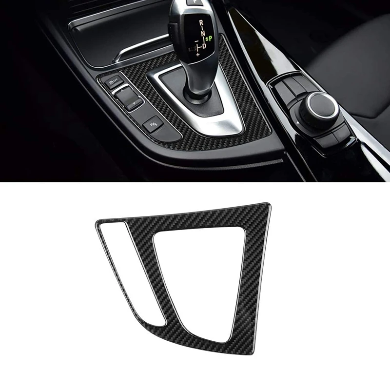 Car Carbon Fiber Center Console Gear Trim Panel Interior Accessories for 3 4 Series GT F30 2013-2018 | Автомобили и мотоциклы