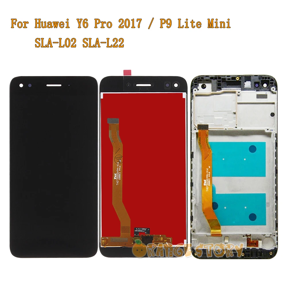ЖК-экран для huawei Y6 Pro /P9 Lite mini SLA-L02 SLA-L22, ЖК-дисплей, сенсорный экран, запасная рамка