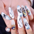 BEAUTYBIGBANG галактика Геометрическая Луна Звезда прямоугольная штамповочная пластина шаблон леопардовые животные кристалл дизайн ногтей изображение печать