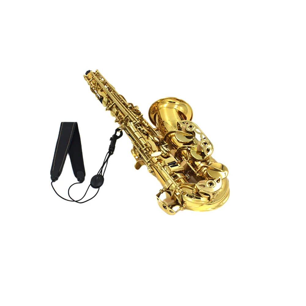 Регулируемый саксофон Sax шейный ремешок кожаный нейлоновый мягкий с
