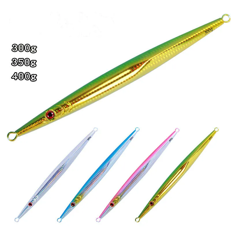 300g 350g 400g Luminous  Sinking Jigging Lure Bait  For Freshwater Saltwater Fishing Lure Tackle