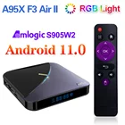 ТВ-приставка VONTAR A95X F3 Air II RGB Android 11 Amlogic 4 Гб RAM 64 ГБ 32 ГБ BT Dual Wifi 4K Youtube медиаплеер 2G 16G телеприставка