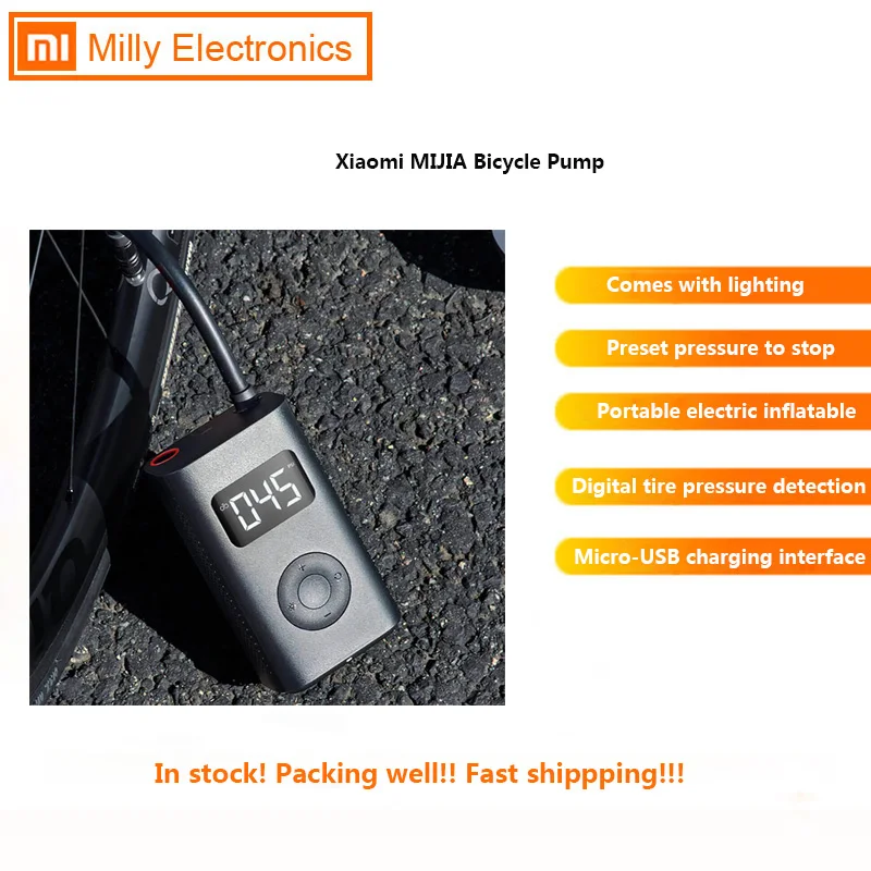 Оригинальный Портативный Смарт Цифровой датчик давления в шинах xiaomi Mijia