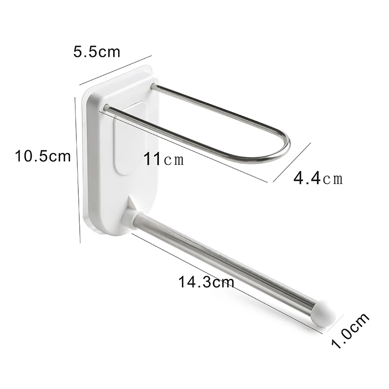 

Wall-mounted hanger storage organizer artifact balcony drying hanger free perforated plastic hook clothes support storage