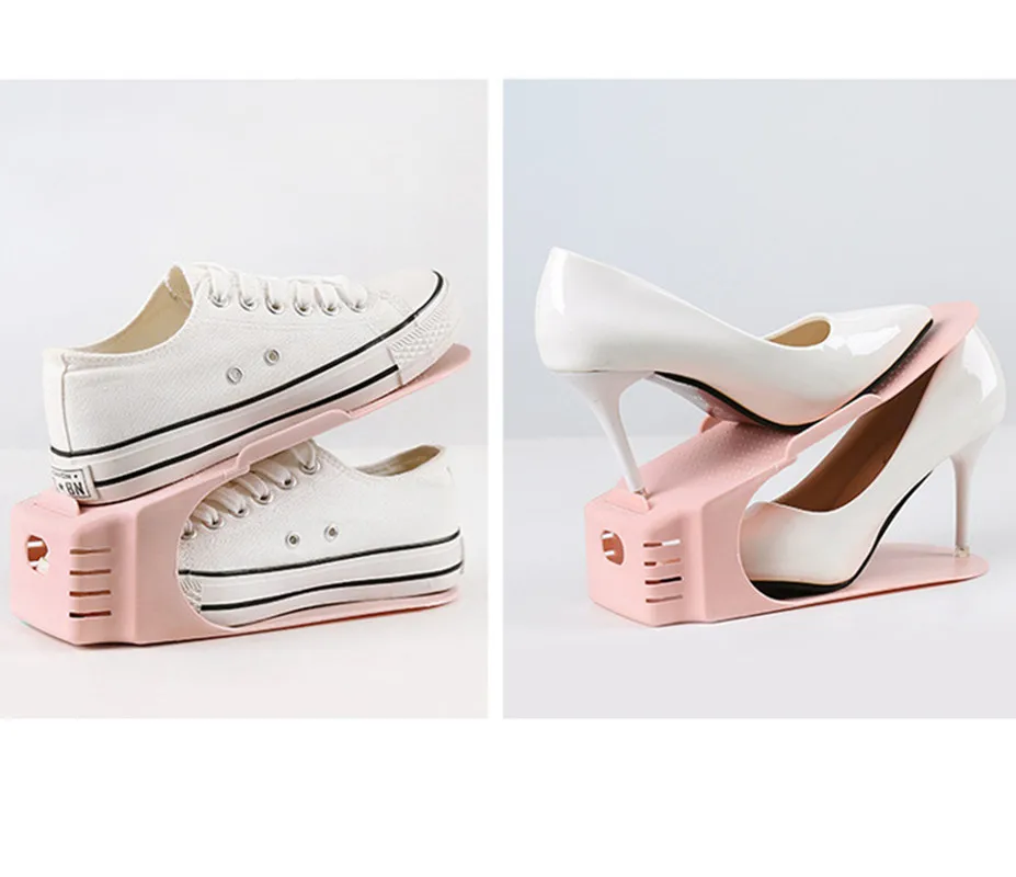 Вешалка для обуви прочный регулируемый органайзер экономия места в шкафу шкаф