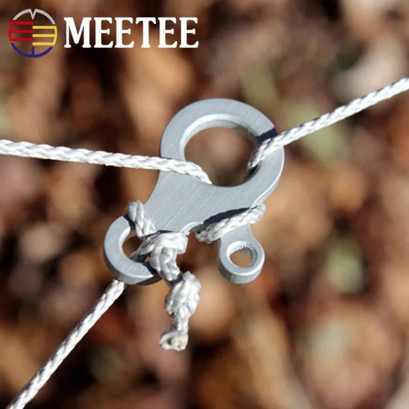 Meetee 5/10 шт. 3 отверстия веревочный узел Пряжка многоцелевой нержавеющий открытый