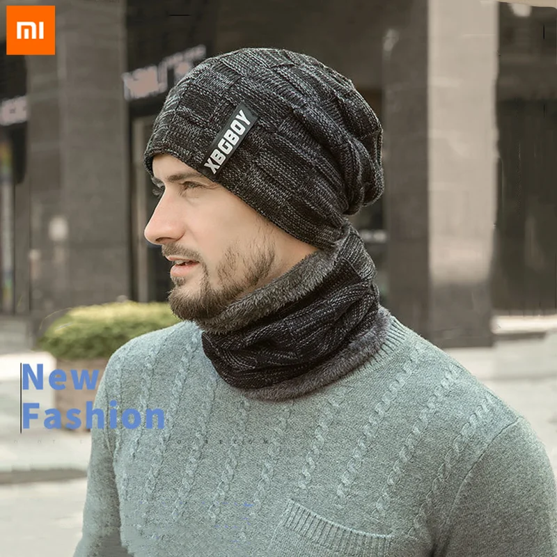 

Шапка-Балаклава Xiaomi с шарфом и меховой подкладкой, зимняя, теплая, повседневная, 1 комплект