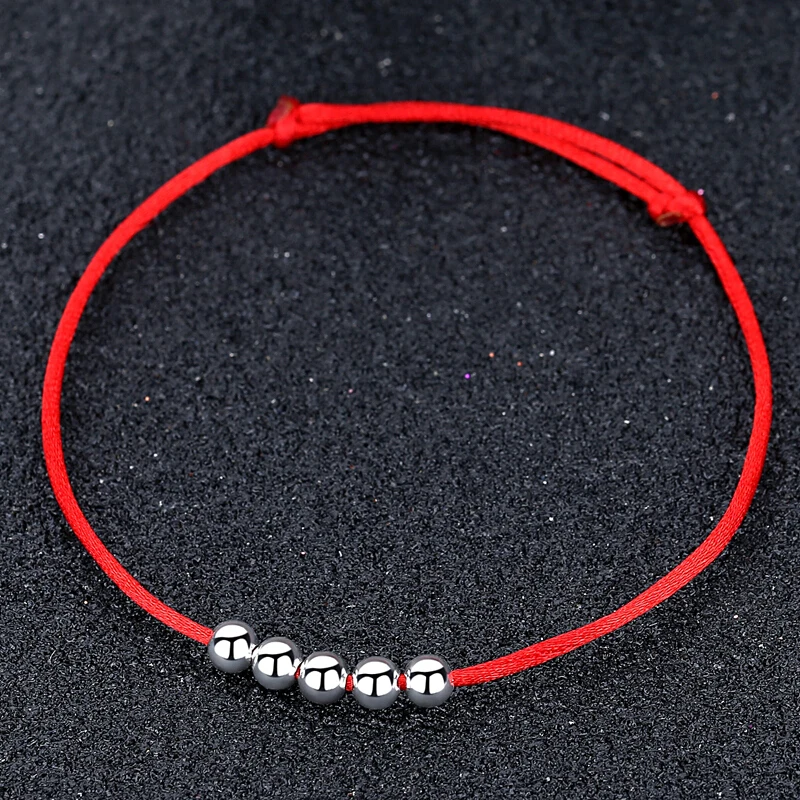 Браслет женский из серебра 925 пробы с бусинами | Украшения и аксессуары