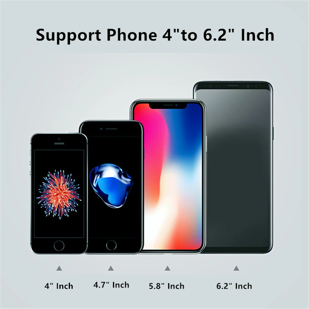 

Metal Gravity Car Phone Holder 6.2 Inch Silicone Clip Air Vent Mount Holder Phone Bracket Car Stand For iPhone 7 8 Plus SE 2020