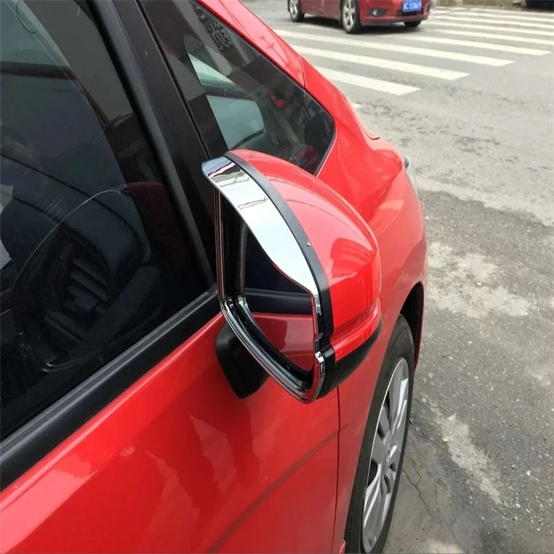 

WELKINRY автомобильный чехол для Honda Fit Jazz 2014, 2015, 2016, 2017, 2018, хромированный АБС-пластик, боковое крыло, крыло, козырек для зеркала заднего вида, коз...