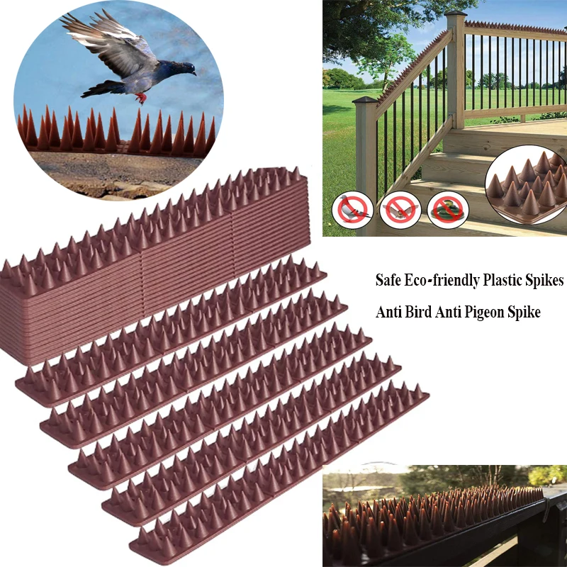 

1pcs new Plastic Bird and Pigeon Spikes Anti Bird Anti Pigeon Spike for Get Rid of Pigeons and Scare Birds Pest Control