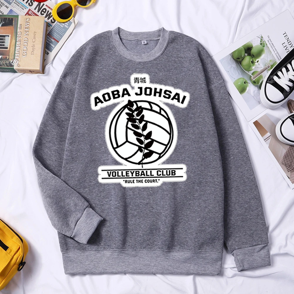 

Japan Anime Haikyuu Karasuno Hoodies Men Sweatshirts Fly High School Pullovers Volleyball Club Streetwear Hommes Sudaderas Tops