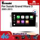 Автомагнитола Srnubi, Android 10, 2 Din, с GPS-навигацией, для Suzuki Grand Vitara 3, 2005, 2012, 2013, 2014, 2015