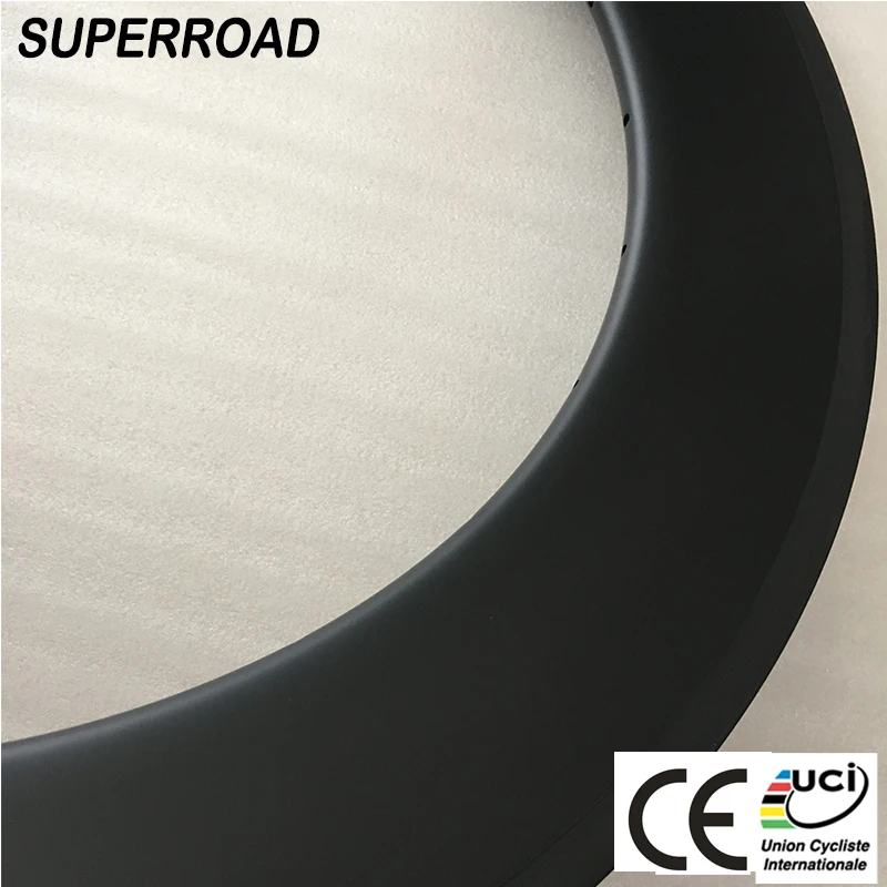 Высокое качество Superroad 28 мм в ширину 88 Deep Road Carbon 700C велосипедные бескамерные диски
