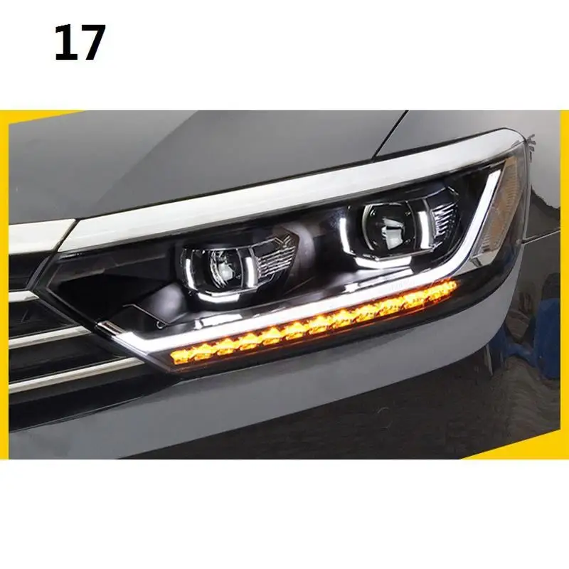 Автозапчасти Luces Led Para авто Drl аксессуары автомобильные лампы фары автомобильные фары в сборе 17 18 для Volkswagen Magotan